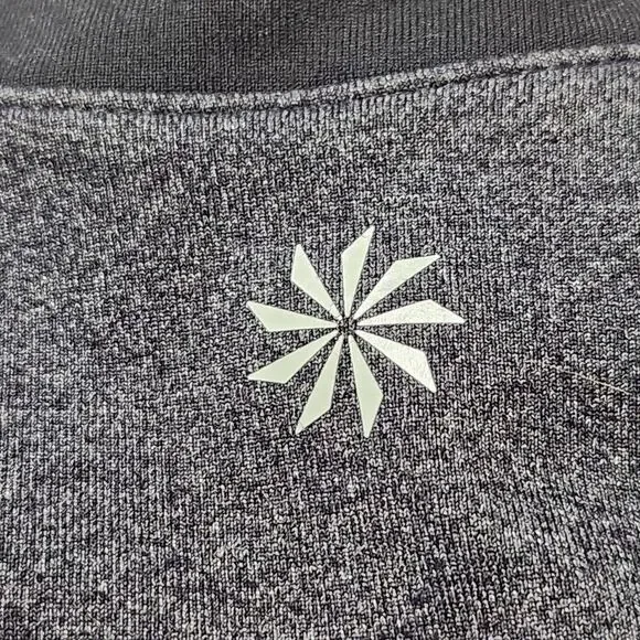 Athleta Tank Top Women Size Small Gray Criss Cross Stretch Built In Bra - Picture 3 of 9